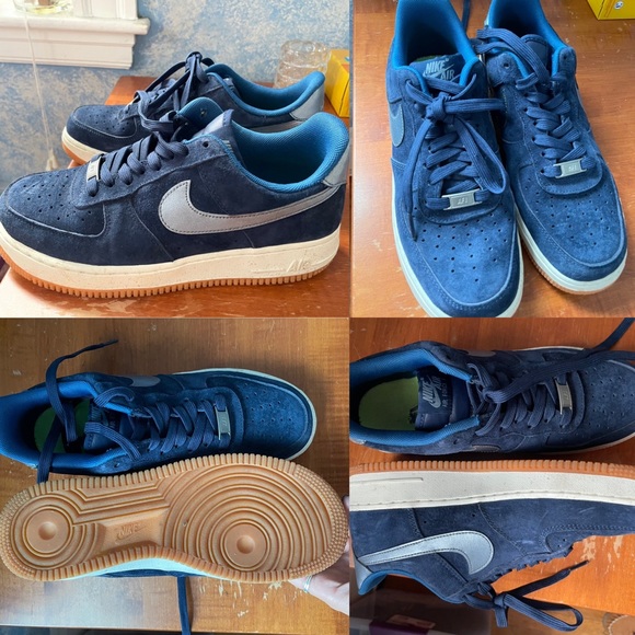 Blue suede air forces ones - Picture 1 of 1